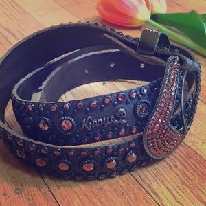 Kippy Belt - Brown and Orange Crystals